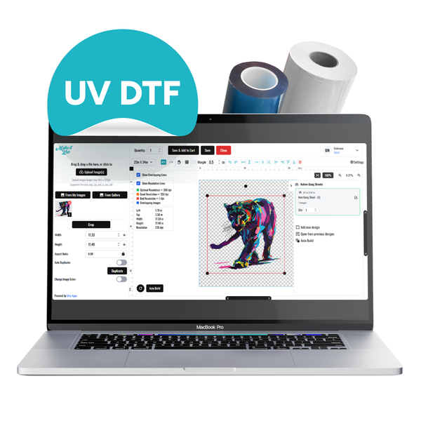 UV DTF Sketch Gang Sheet Builder