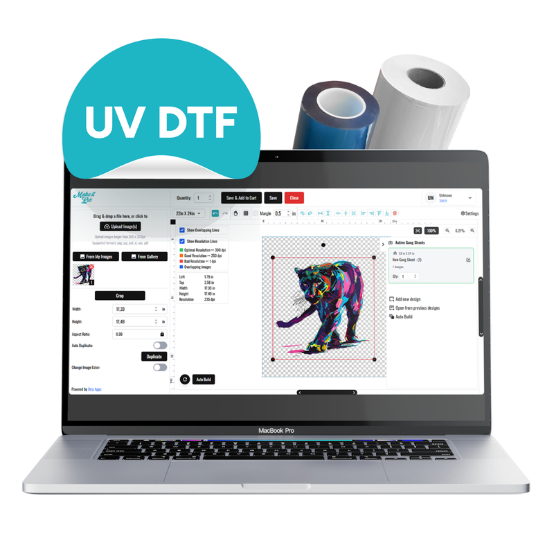 Same Day Printing | UV DTF Sketch Gang Sheet Builder